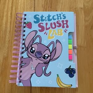 Primark Stitch's Slush Lab Spiral Notebook in Pink & Light Blue
